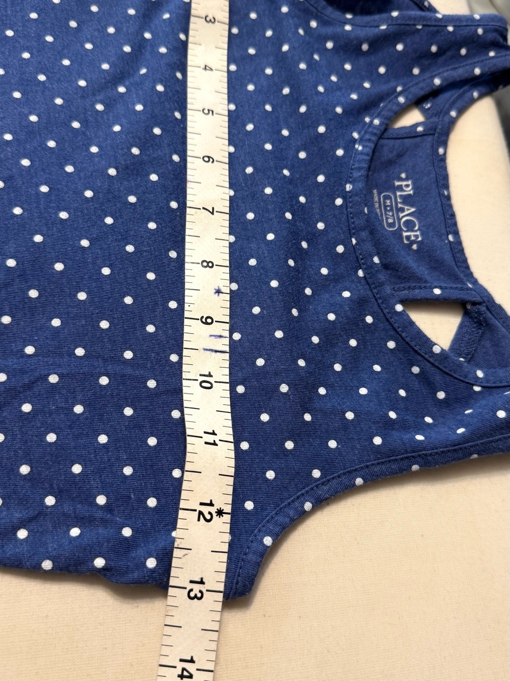 The Children's Place Navy Blue Polka Dot Tank Dress - Picture 5 of 6